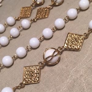 Vintage Caged Bead And Medallion Necklace